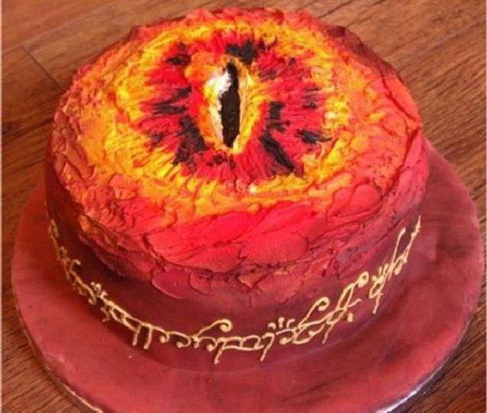 Oeil de sauron en gâteau