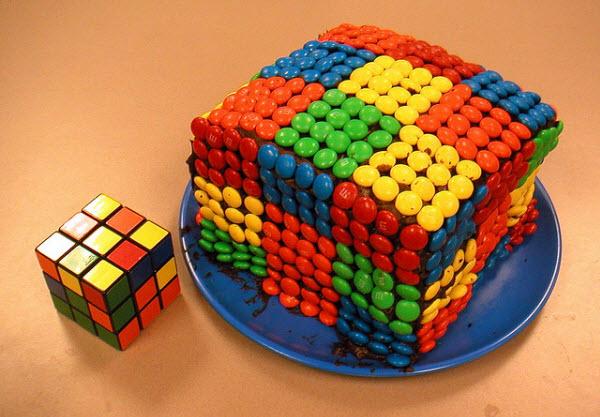 rubiks cube gateau